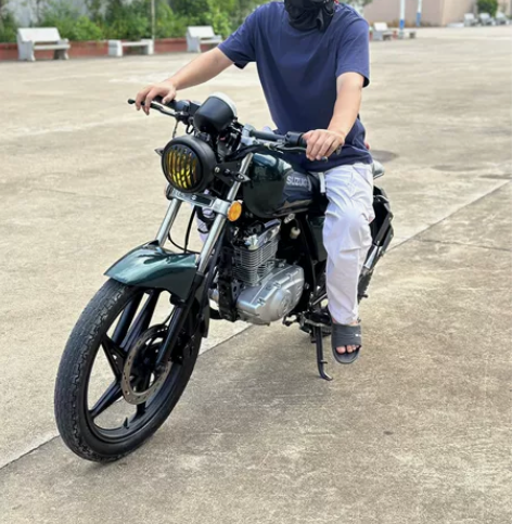 二手摩托车 铃木复古太子150cc-墨绿色...