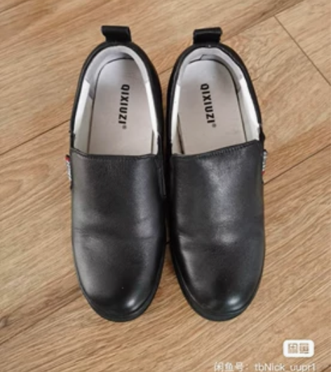 懒人鞋女单鞋一脚蹬内增高小黑鞋女坡跟休闲百...