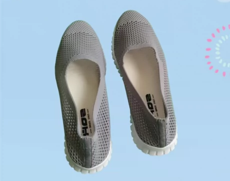 夏季后街女网鞋一脚蹬黑色工作鞋透气软底网面...