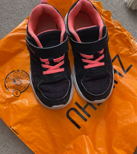 8元女童李宁春秋运动鞋34码鞋内长21.5...