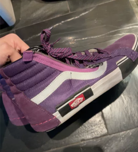 VANS SK8-HI CAP黑白灰黄高帮...