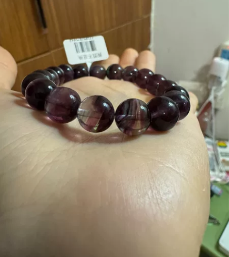 全新双色猫眼紫萤石10+ 由于颜色很特别，...