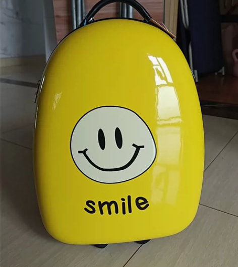 14寸儿童拉杆箱男女宝宝卡通小登机箱印花笑...