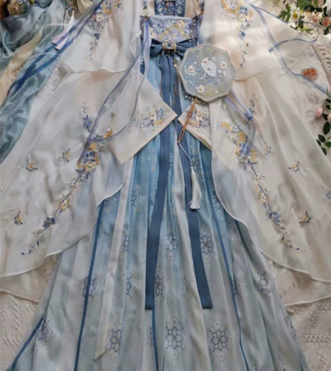 玉术原创汉服女【梦华】齐胸襦裙重工刺绣斗篷...