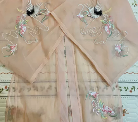 家里清地方 全新全刺绣汉服三件套（吊带 外...