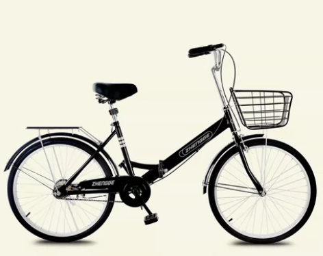 折叠自行车男女轻便成人上班代步实心胎26寸...