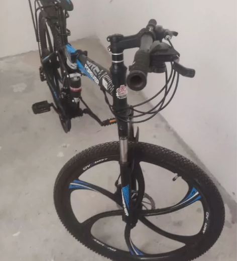 不骑了 永久山地折叠变速自行车 21速 双...