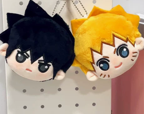 火影忍者周边大头团子挂件毛绒娃娃鸣人佐助同...