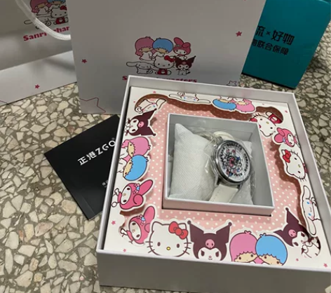 正港zgo 旋转木马手表 石英机芯 皮革表...