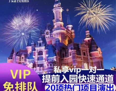 上海迪士尼快速通行VIP免排队通道FP尊享...
