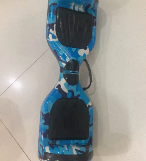 龙吟平衡车迷彩蓝蓝牙+跑马灯，几乎全新，没...