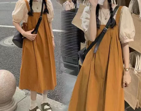 出售全新，吊牌还在 森系可爱女神复古背带吊...