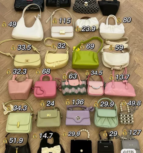 中古包包合集，黑色、白色、绿色、粉色、黑色...
