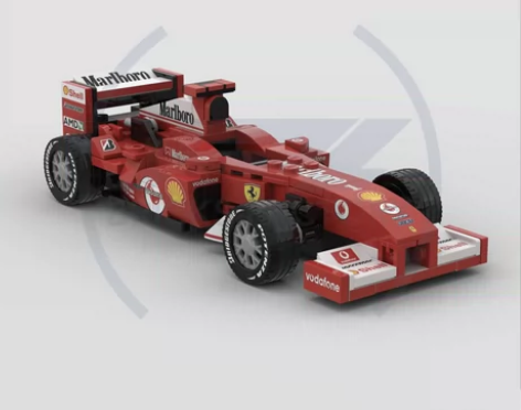 宝乐鹿-国产积木F1法拉利 F2004赛车...