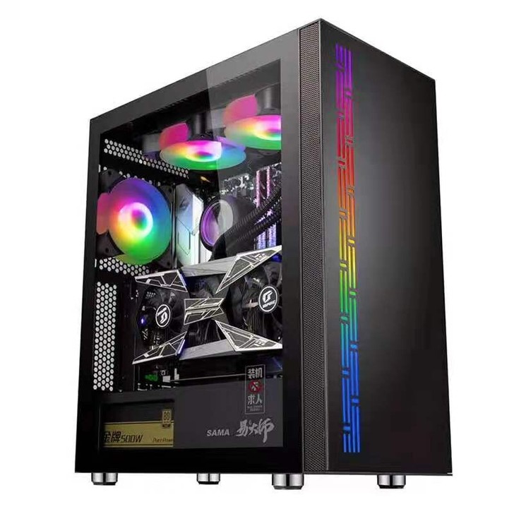 先马易大师侧透机箱，此款机箱支持显卡延长线...