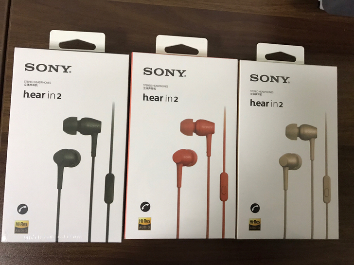 索尼耳机H500A入耳式重低音手机通用线控...