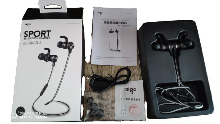 全新Aigo/爱国者S55蓝牙耳机运动跑步...