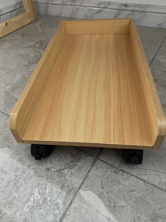 电脑主机托架带滑轮可移动机箱底座主机托盘现...