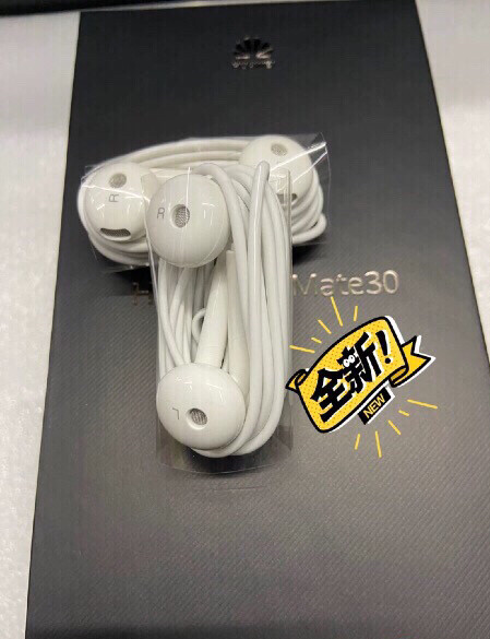 华为Mate30原装3.5圆孔耳机全新没用...