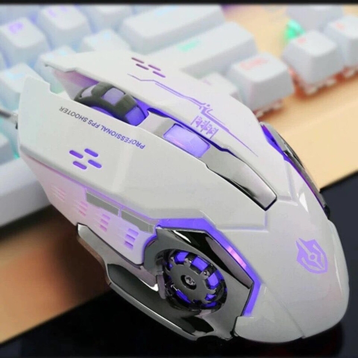 全新牧马人游戏鼠标电竞机械有线背光RGB网...