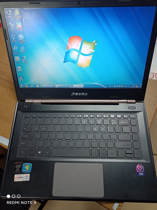 清华同方U48L笔记本，8成色，底部有轻微...