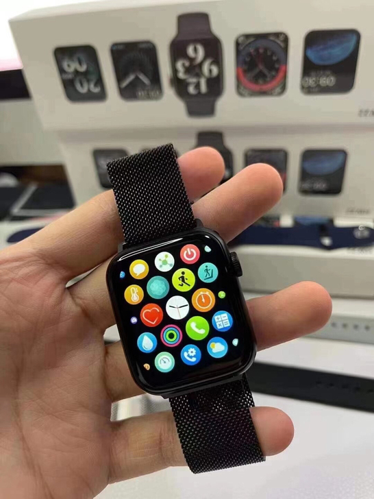 华强北版Watch s6 送钢表带旋转按钮...