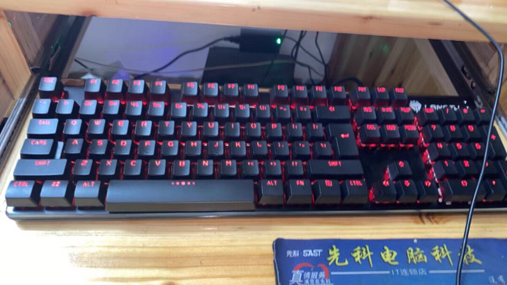 全新未拆封狼途牧马人机械键盘青轴有线电竞游...