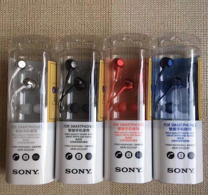 索尼MDR-EX255AP入耳式重低音耳机...