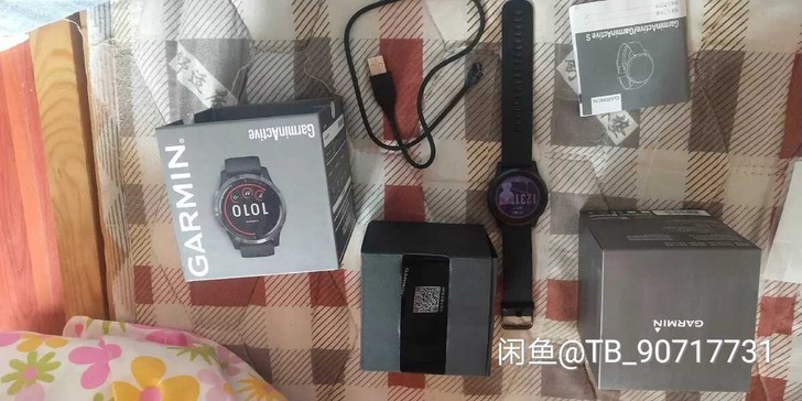 出佳明active手表,箱说全,功能正常,...