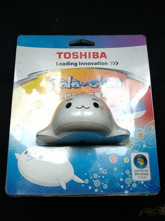 全新未拆封东芝小海豚光电鼠标一个，88包邮...