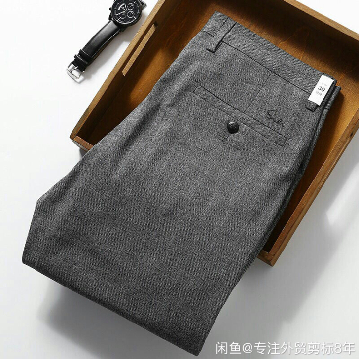 清爽天丝面料！细润柔软！高雅灰色！男士商务...