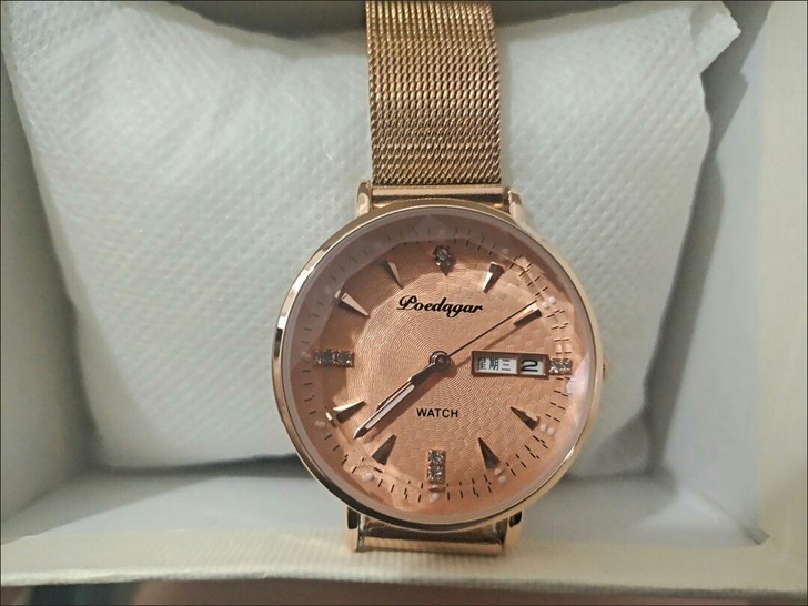 瑞士新款女式腕表双日历防水夜光女士全自动机...