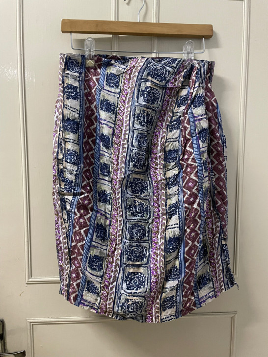 真丝印花半裙 9新