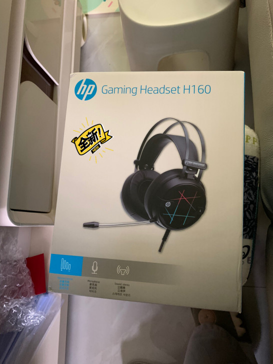 头戴电竞游戏耳机 惠普H160  全新未拆...