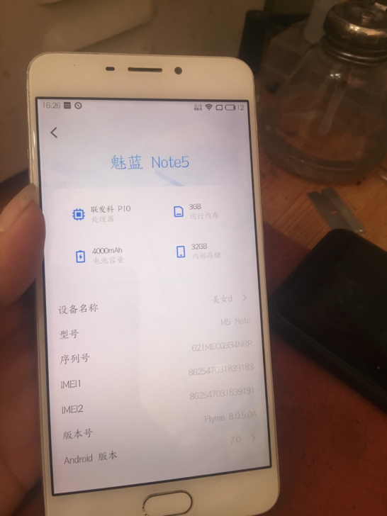 魅蓝note5。3+32G  功能全好，闲...