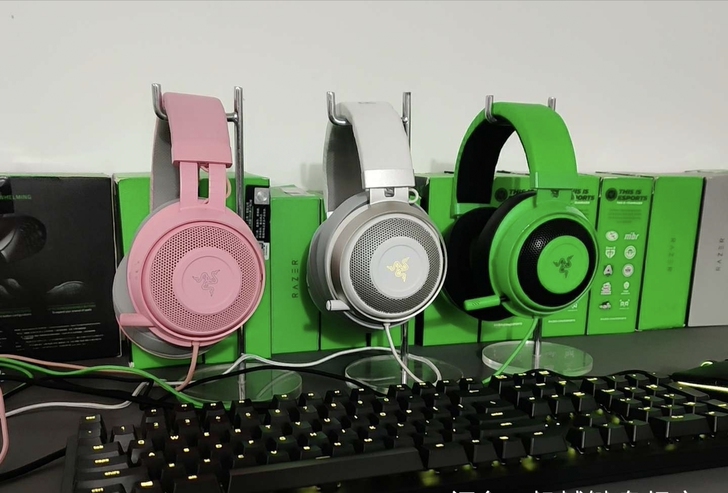 雷蛇北海巨妖v2专业版电竞电脑游戏头戴式耳...