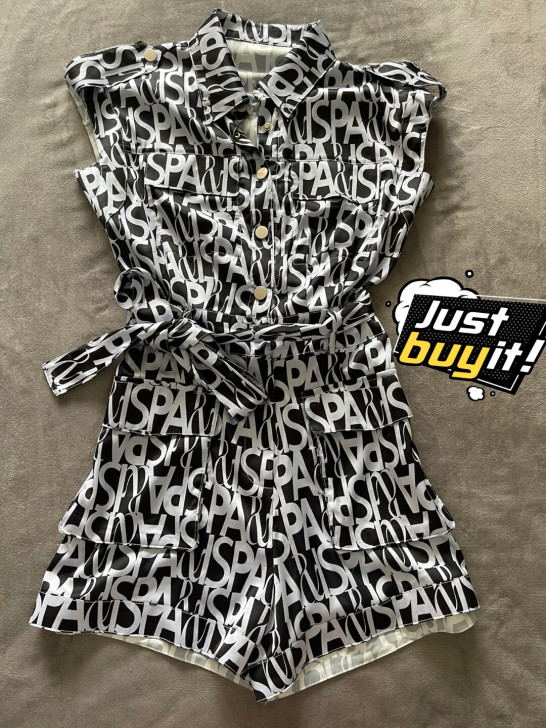 好看的大牌连体裤 购于档口选样衣