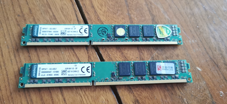 自家电脑换下金士顿8G DDR3 1600...