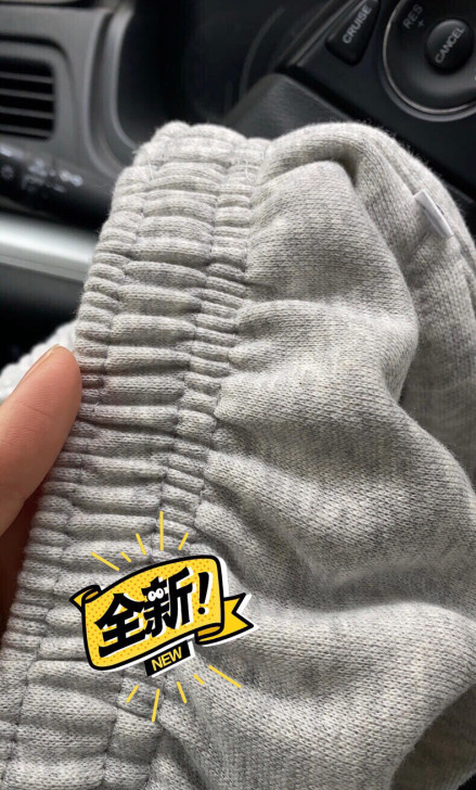 全新纯棉男女休闲运动裤拉链直筒宽松休闲大码...