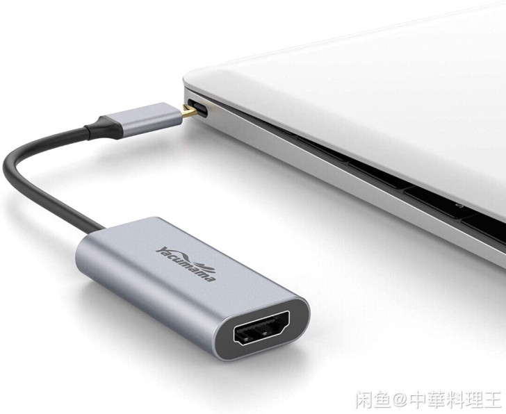 Type C口转HDMI口，支持4K60帧...