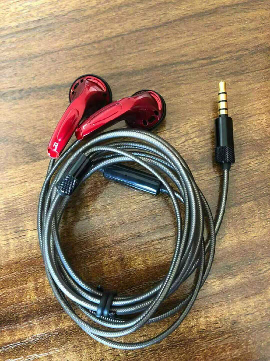 森海MX500平头耳塞式耳机hifi带麦平...