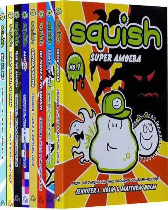 厂家直发全新包邮Squish 变形虫 8册