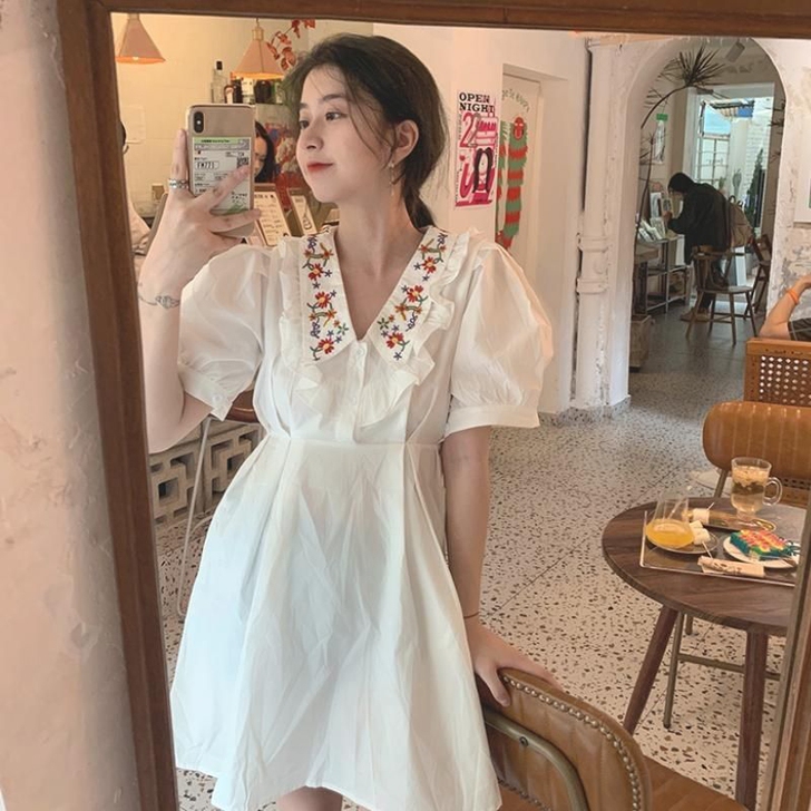 2021新款法式初恋裙夏甜美裙子ins超仙...