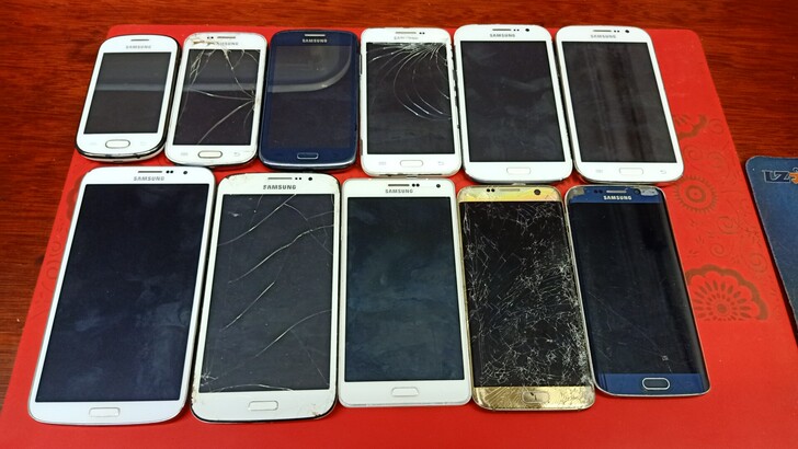 三星手机打包处理11台