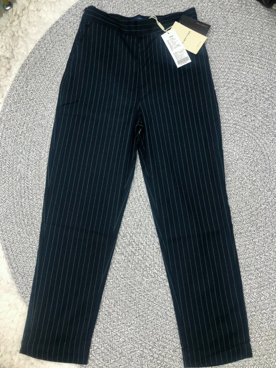 全新LB品牌条纹直筒裤春夏薄款s码通勤