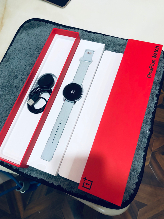 一加手表one plus watch银色智...