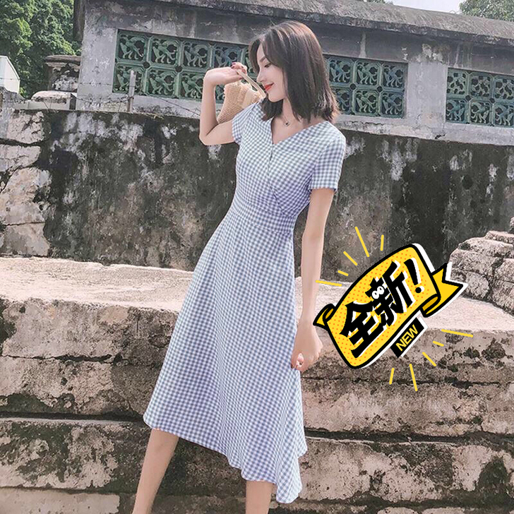 特价清仓连衣裙女夏法式很仙法国小众长裙复古...