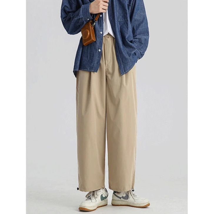 日系复古工装裤，图二是我穿出来的样子，不适...