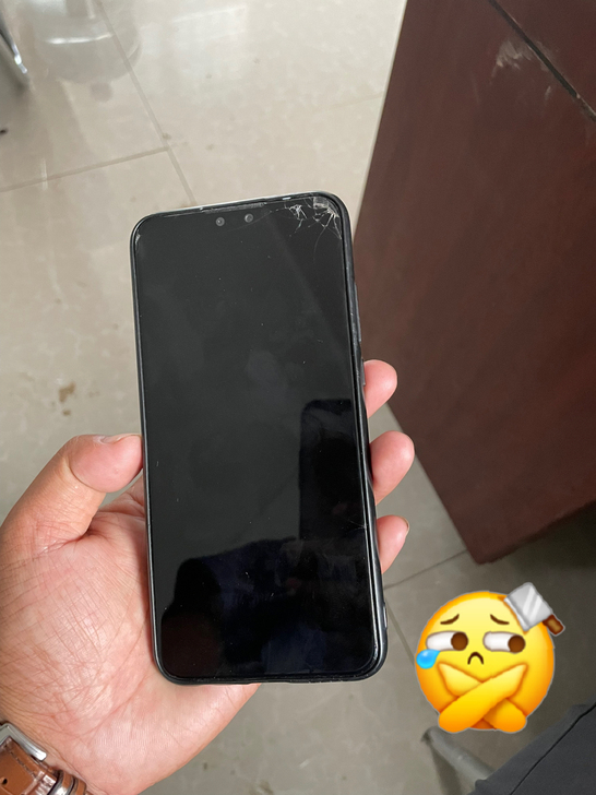 华为畅想9P，屏摔坏未修
