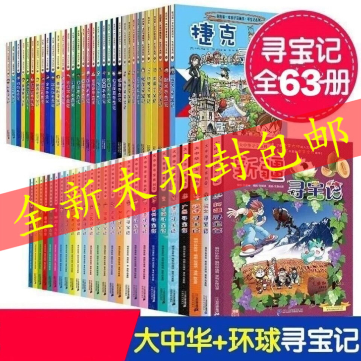 寻宝记系列全套63册大中华寻宝记27册+环...